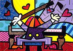 Romero Britto 'Piano Man'