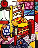 Romero Britto 'Vincent's Chair'